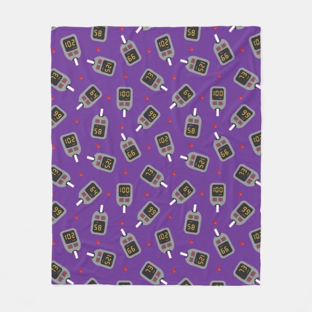 Glukometer Fleecedecke (Vorderseite)