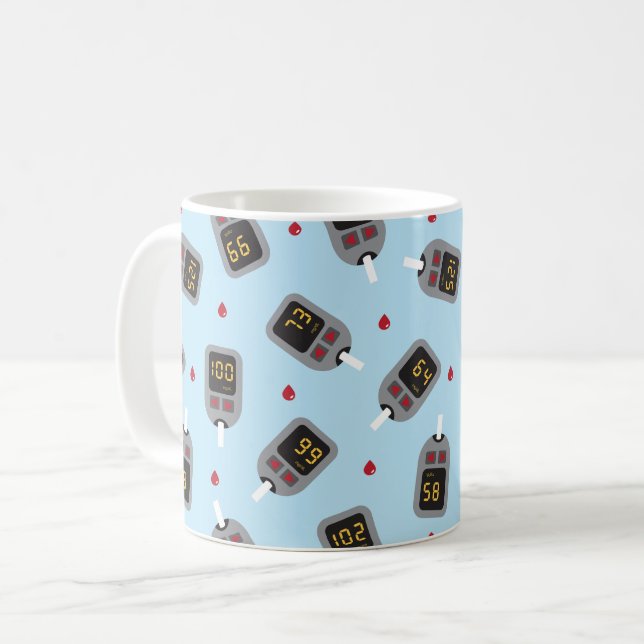 Glukometer Kaffeetasse (Vorderseite Links)