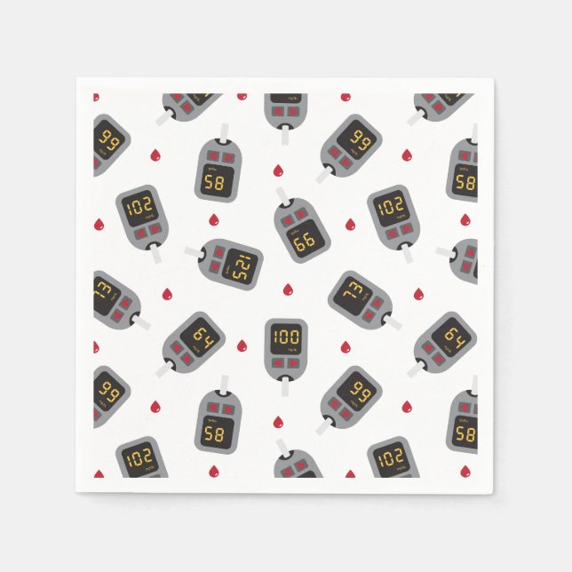 Glukometer Serviette (Vorderseite)