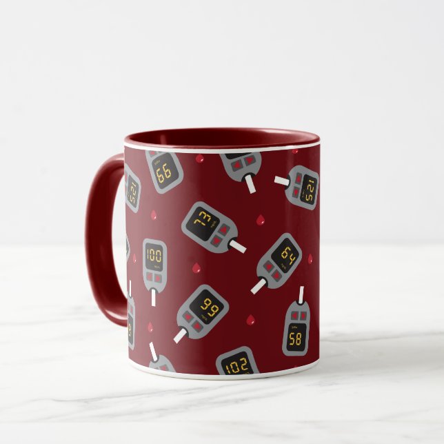 Glukometer Tasse (Vorderseite Links)