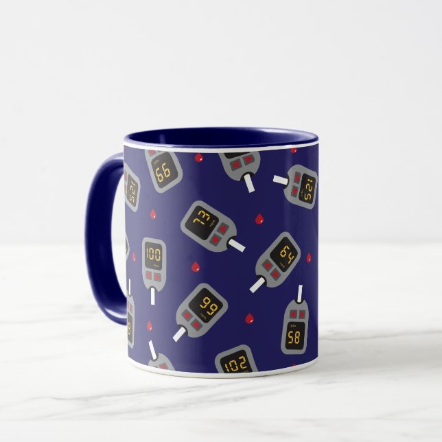 Glukometer Tasse (Vorderseite Links)