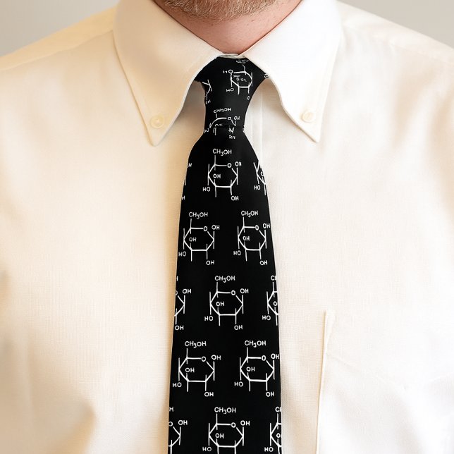 Glukose Chemie Krawatte (Glucose Molecule Chemistry Science Themed Neck Tie)