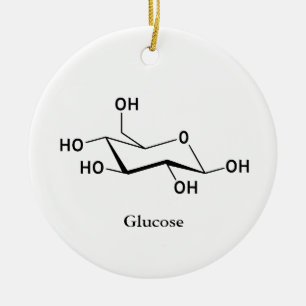 Glukose Zucker Molekül Chemie Wissenschaft Cool Keramikornament