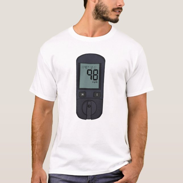 Glukosemesser T-Shirt (Vorderseite)