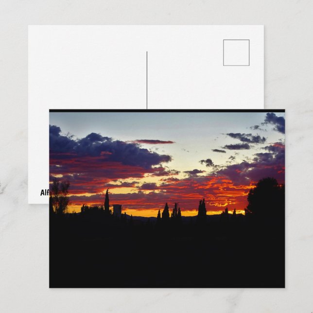 Glut der Dämmerung Postkarte (Vorne/Hinten)