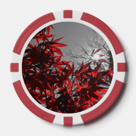 Glut des Herbstes Pokerchips