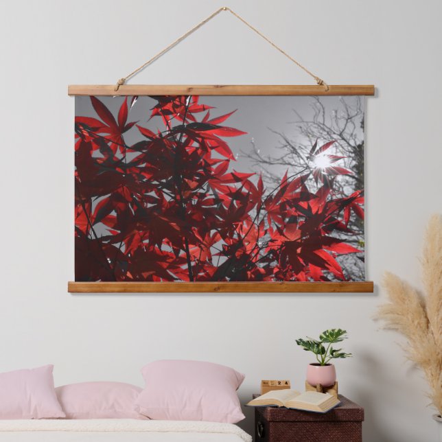 Glut des Herbstes Wandteppich Mit Holzrahmen (Schlafzimmer)
