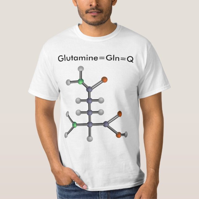 Glutamin (Aminosäure) T-Shirt (Vorderseite)