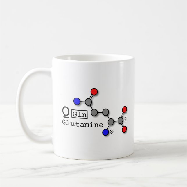 Glutamin-Aminosäure-Tasse Tasse (Links)