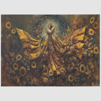 Glutaschen des Herbstes Göttin Seidenpapier