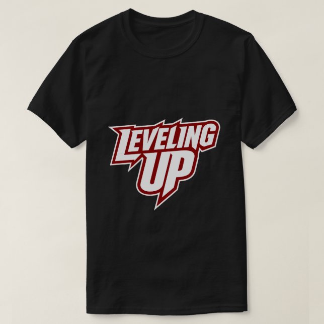 GLUTCH – Leveling Up Gamer Streetwear Tee (Design vorne)