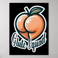 Glute Squad Peach Hintern Glutes Gym Fitness