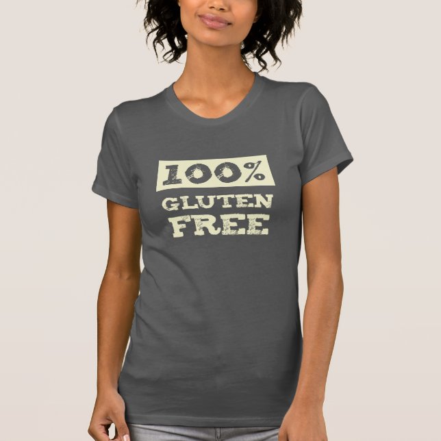 Gluten 100% geben frei T-Shirt (Vorderseite)
