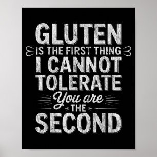 Gluten als erstes kann ich nicht vertragen vintage poster