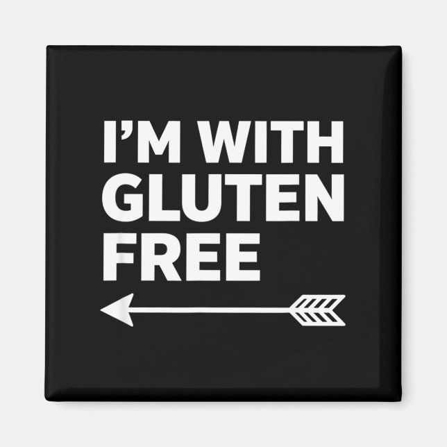 Gluten-Bewusstsein ich bin mit Gluten  Magnet (Vorne)