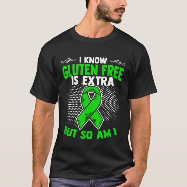 Gluten Free Celiac Warrior Celiac Disease Awarenes T-Shirt (Vorderseite)