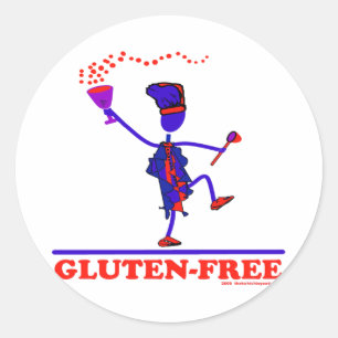 GLUTEN-FREI RUNDER AUFKLEBER