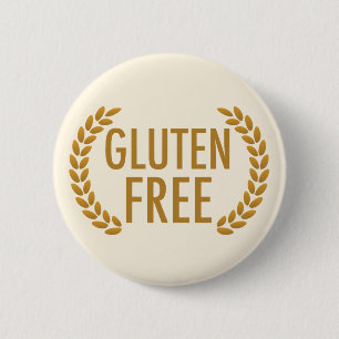 Gluten-freie Nahrungsmittelallergie-Warnung Button