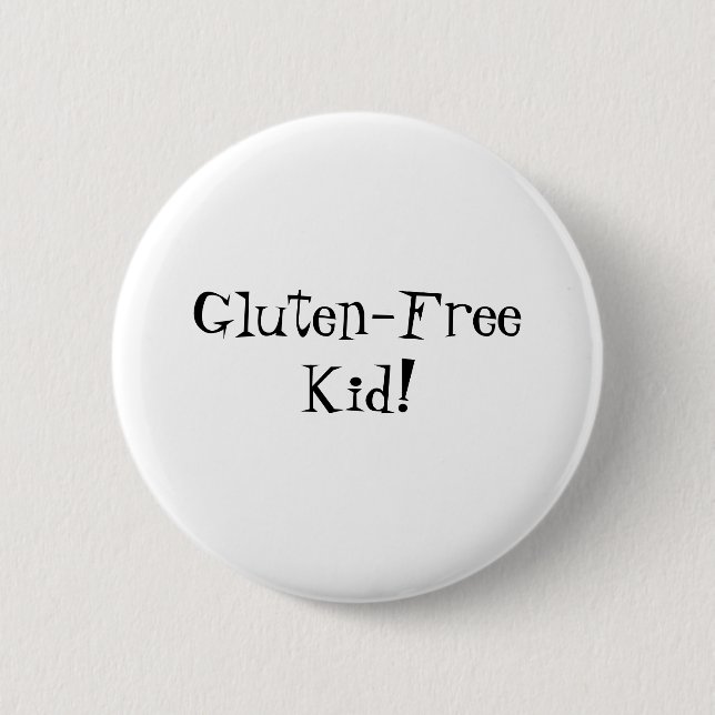 Gluten-Freier Kinderknopf Button (Vorderseite)