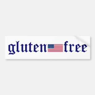 Gluten-freier US-Flaggen-Autoaufkleber Autoaufkleber