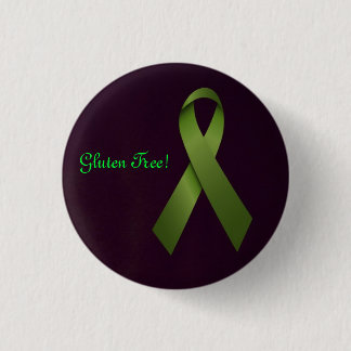 Gluten-freies grünes Band Button