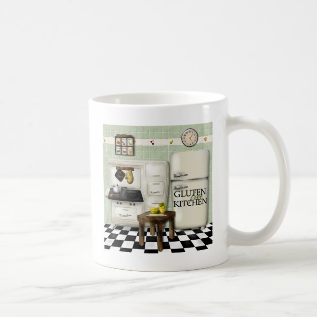 Gluten-freies Küchen-Grün Tasse (Rechts)