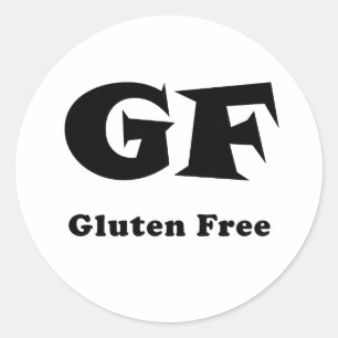 Gluten geben frei runder aufkleber