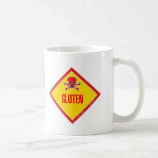Gluten-Gift-Warnung Kaffeetasse