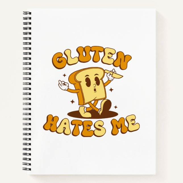 Gluten hasst mich notizbuch (Vorderseite)