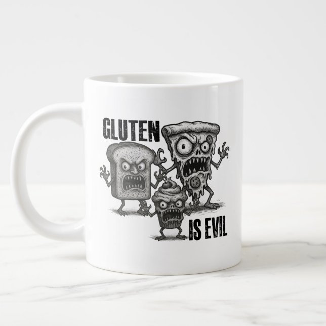 Gluten ist das Böse Jumbo-Tasse (Links)