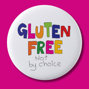 Glutenfrei, nicht nach Wahl Abzeichen zölisch Button
