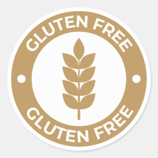 glutenfrei runder aufkleber