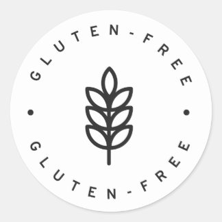 glutenfrei runder aufkleber