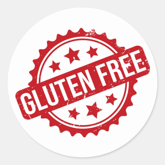 glutenfrei runder aufkleber (Vorderseite)