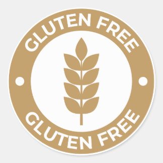 glutenfrei runder aufkleber