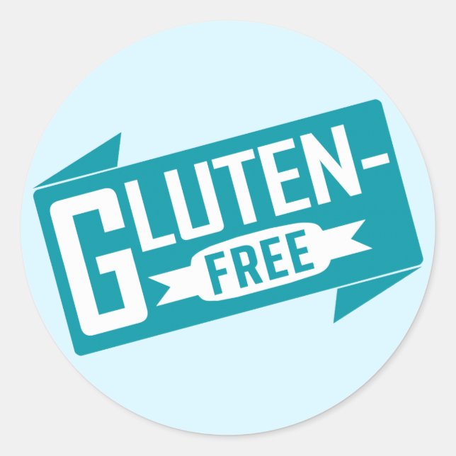 glutenfrei runder aufkleber (Vorderseite)