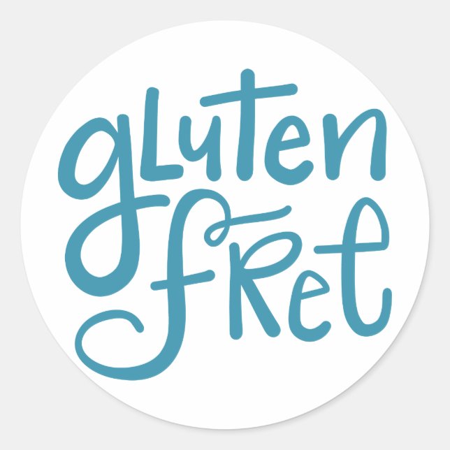 glutenfrei runder aufkleber (Vorderseite)