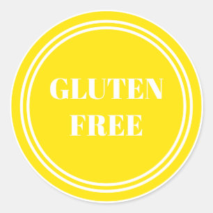 Glutenfreie Allergie Runder Aufkleber