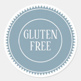 Glutenfreie Allergie Safe Bakery Blau Runder Aufkleber