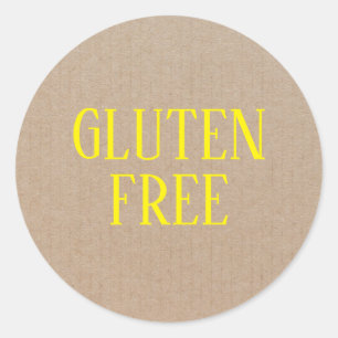 Glutenfreie Allergie Safe Kulinarischer Klassiker Runder Aufkleber