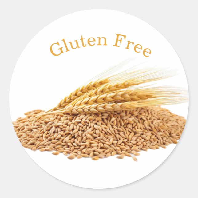 Glutenfreie Aufkleber (Vorderseite)