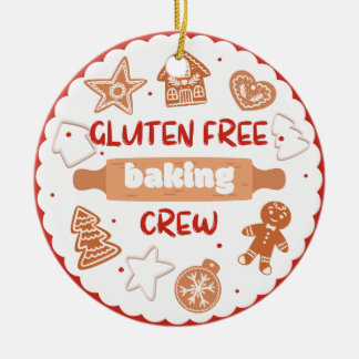 Glutenfreie Backcrew Keramik Ornament