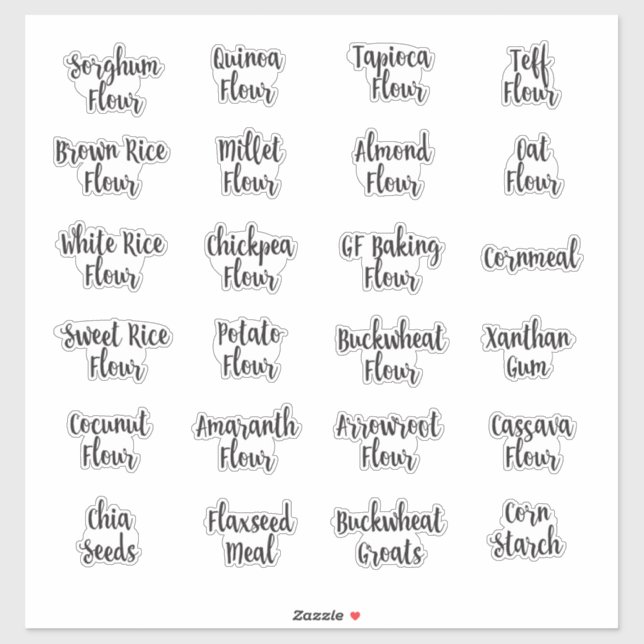Glutenfreie Backpaneellagerung Aufkleber (Blatt)