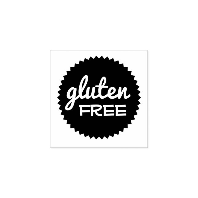 Glutenfreie Briefmarke für Lebensmittelhersteller Gummistempel (Prägung)