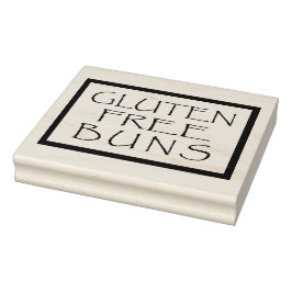 glutenfreie Buben Design Gummi Briefmarke Gummistempel