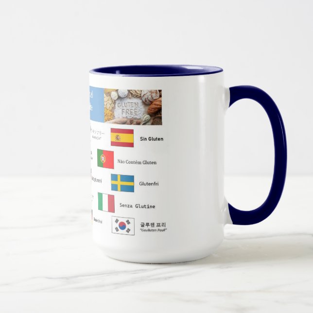 Glutenfreie internationale Tasse (Rechts)