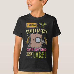 Glutenfreie Lebensweise Celiac-Krankheit T-Shirt