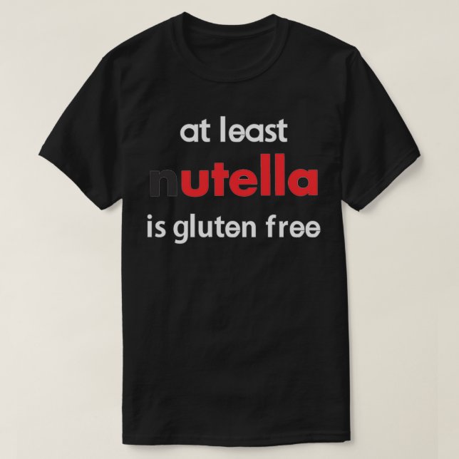 Glutenfreie Nutella T-Shirt (Design vorne)