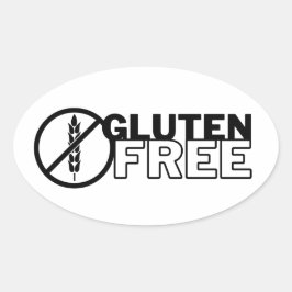 Glutenfreie Ovalkleber-Decals und Etiketten Ovaler Aufkleber