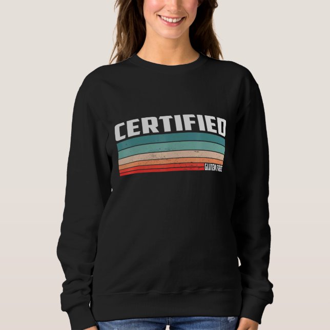 Glutenfreie Retro-Celiac-Krankheit Sweatshirt (Vorderseite)